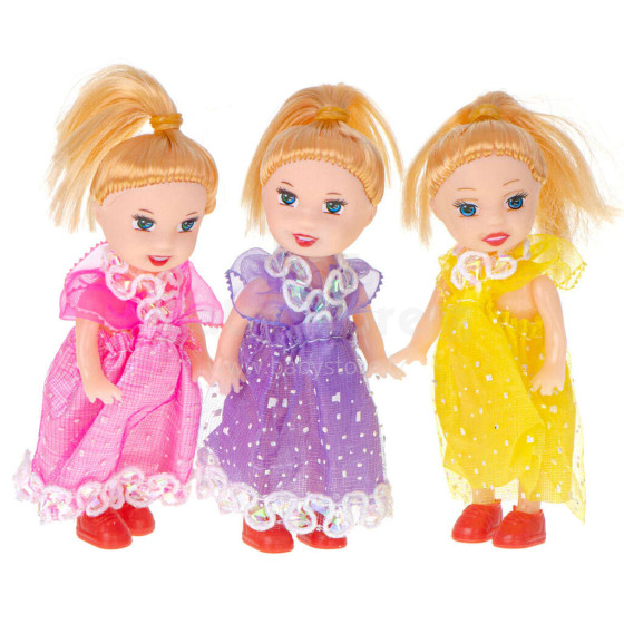 Ikonka Art.KX5122 Dolls dolls for dolls' house set of 3pcs 10cm