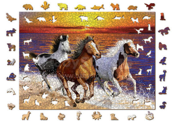 Wooden City Puzzle Horses Art.AN W 1010-0062