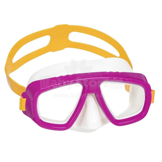 Ikonka Art.KX5010_2 BESTWAY 22011 Nardymo kaukė, plaukimo akiniai rožinės spalvos