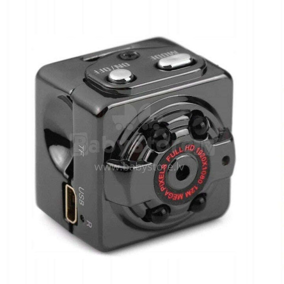Mini videokamera, FULL HD 1080p, 2 x 2,2 x 2,2 cm