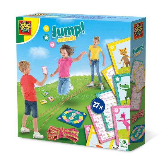 SES Jump! Art.02248S Dzīvnieki - franču gumiju lēkāšanas spēle