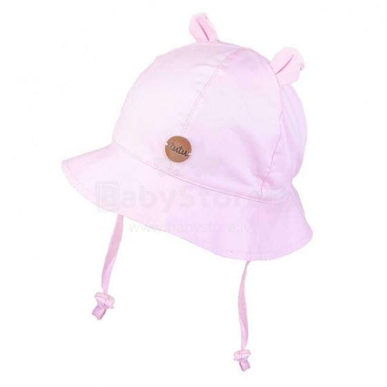 TuTu Teddy bear Art.3-006086 Light Pink cepure-panama ar aukliņām
