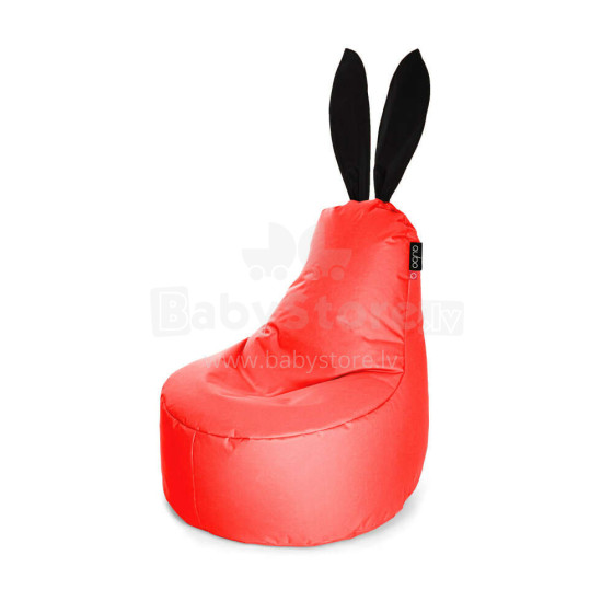 Qubo™ Mommy Rabbit Black Ears Strawberry POP FIT пуф (кресло-мешок)