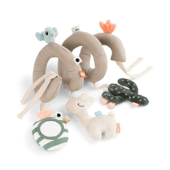 Done by Deer veiklos žaislas spiralė Lalee Sand Toy spiralė vežimėliui ar lovai