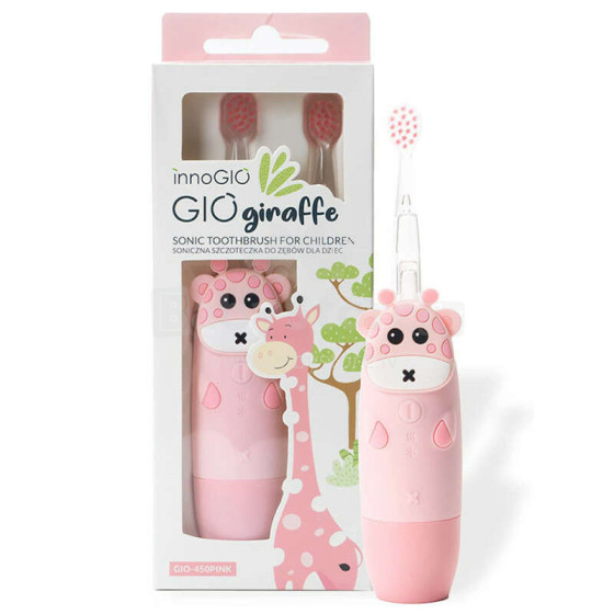 InnoGio Gio Girraffe Sonic Art.GIO-450 Pink  bērnu elektriskā zobu birste