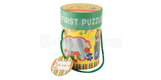 Floss&Rock Zuja Art.40P3592 Manas pirmās puzles Džungļi 4 puzles (3, 4, 6, 8 detaļas)