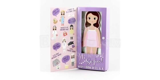 Floss&Rock Zuja Art.36P2685 Магнитная игра одевалка кукла Софию