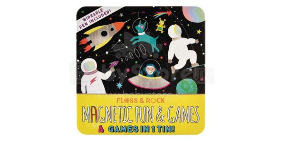 Floss&Rock Zuja Art.40P3561 Magnetic Fun & Games - Space 4 in 1