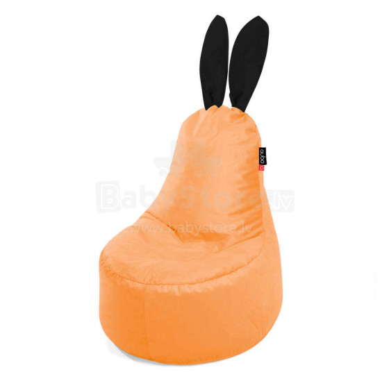 Qubo™ Mommy Rabbit Black Ears Mango VELVET FIT beanbag