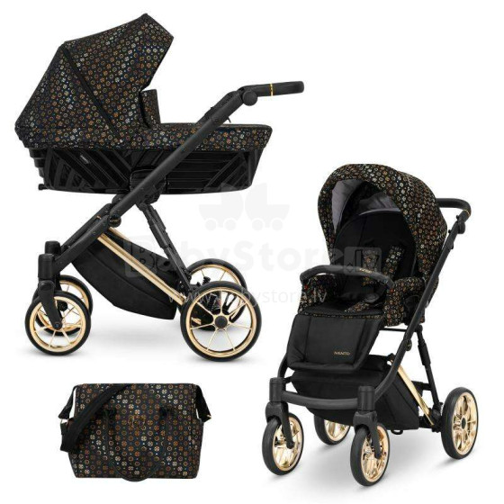 Kunert Ivento Premium Art.IVE-02 Black Style Baby stroller 2in1