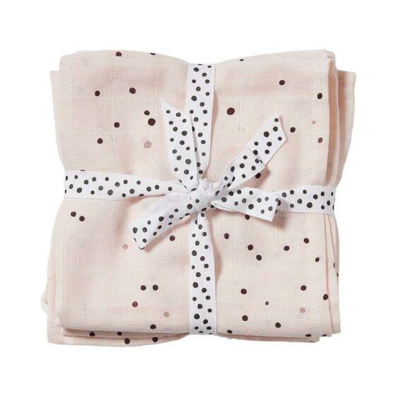 Done by Deer Pašluostukas, 2-pack, Dreamy dots, Powder