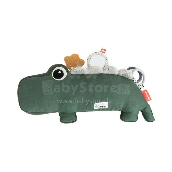 Done by Deer activity pillow Tummy, Croco Green