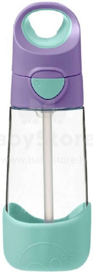 B.Box Drink Bottle Art.BB500303 Lilac Pop Pastelinis žalias butelis su šiaudais nuo 9 + mėnesių, 450 ml