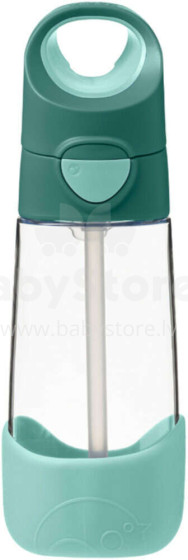 B.Box Drink Bottle Art.BB500307 Emerald Forest Pastelinis žalias butelis su šiaudais nuo 9 + mėnesių, 450 ml