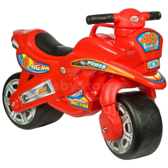 3toysm Art.MB1 Inlea4Fun bouncer in the form of a motorcycle - red