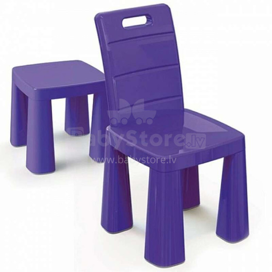 3toysm Art.4694 Plastic chair purple Bērnu krēsls