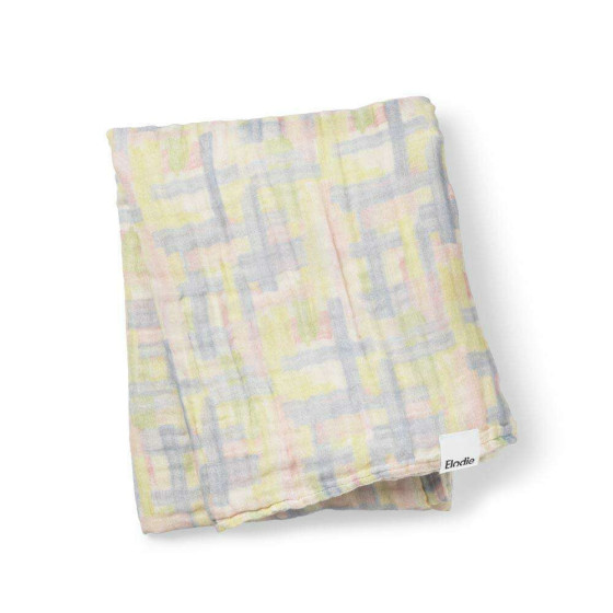 Elodie Details Crinkled Blanket 120x120 cm, Pastel Braids