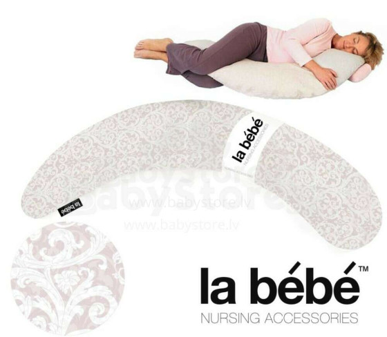 La Bebe™ Moon Maternity Pillow Art.152337 Classic Rose Spilvens-pakavs grūtniecēm ar polistirola pildījumu