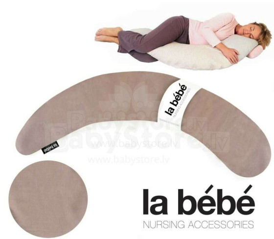 „La Bebe ™“ nėštumo PIllow Art.1152338 smėlio spalvos pagalvė-pasaga nėščiosioms su polistirolo įdaru