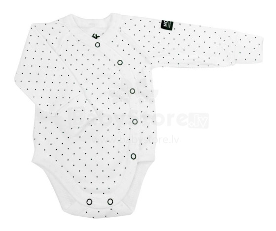 La Bebe™ NO Baby Body Art. 10-10-221 Dots Бодик из 100% мягкого хлопка с длинным рукавом