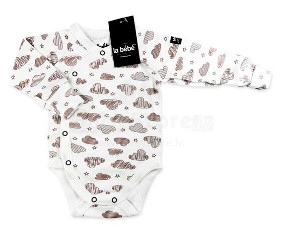 La Bebe™ NO Baby Body Art.10-10-23 Clouds Бодик из 100% мягкого хлопка с длинным рукавом