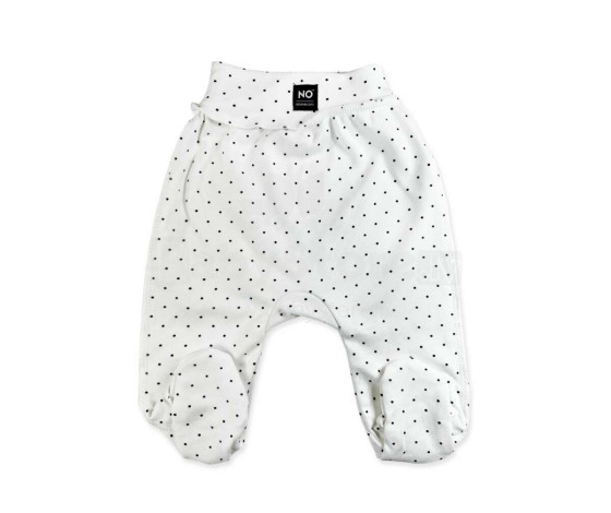 La Bebe™ NO Baby Pants Art. 10-04-20 Dots Zīdaiņu bikses ar plato jostu un pēdiņam no kokvilnas