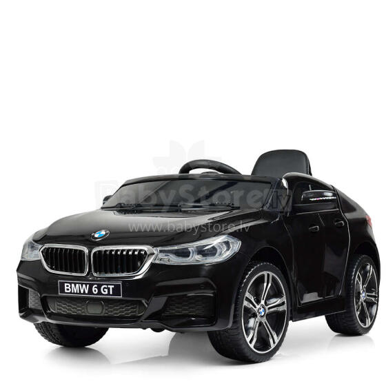Toma BMW 6 GT Art.JJ2164 Juoda - Vaikiškas elektrinis automobilis su nuotolinio valdymo pulteliu