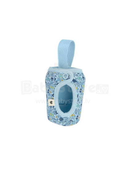 BIBS x Liberty Baby Bottle Sleeve Small Art.152785 Chamomile Lawn Baby Blue - Buteliuko dangtelis 110 ml