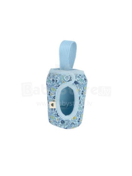 BIBS x Liberty Baby Bottle Sleeve Small Art.152785 Chamomile Lawn Baby Blue - Buteliuko dangtelis 110 ml
