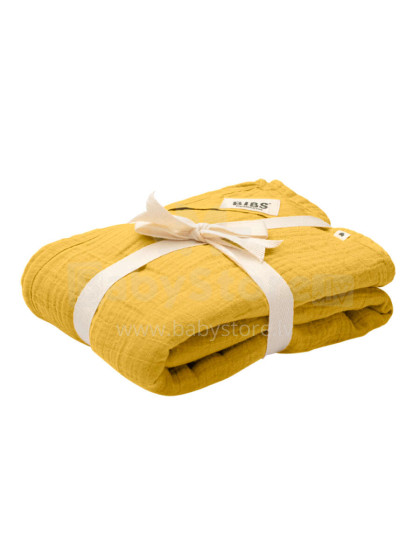 BIBS Muslin Cloth 2-pack Art.152805 Mustard - Пелёнка из натурального хлопка (муслиновая) 120х120 см