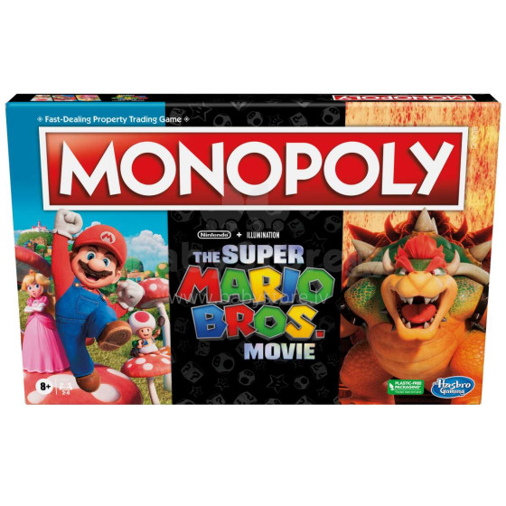 MONOPOLY Board game Super Mario Movie, english language