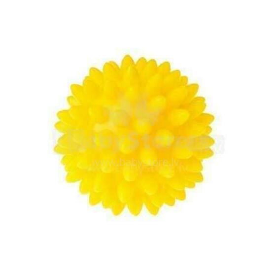 Tullo masažinis kamuolys minkštas - ežiukas 7,6 cm TULLO-437 yellow