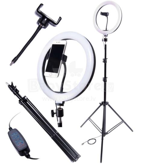 Ikonka Art.KX6824 60W RING LED selfie makiažo lempa