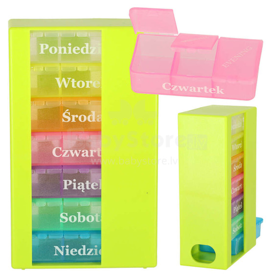 Ikonka Art.KX4765 Weekly pill organizer container stand