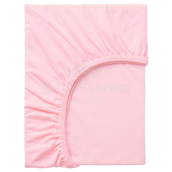 UR Kids Cotton  Art.153488 Pink Простынка хлопковая с резинкой 140x70cм