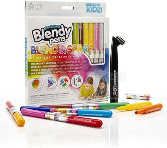 BLENDY PENS Комплект Blend and Spray, 24 маркера