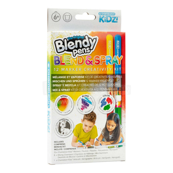 BLENDY PENS Stationery set Markers Blend and Spray, 12 pcs