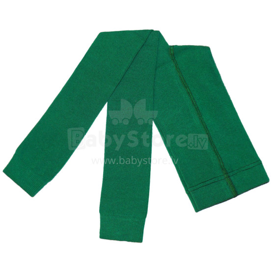 Weri Spezials Monochrome Children's Leggings Monochrome Green ART.WERI-2726 High quality children's cotton leggings in various stylish colors
