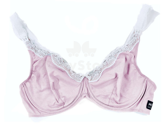 La Bebe™ Lingerie Bio Cotton Art.153797 Pink Бюстгальтер для кормления с отстёгивающейся мягкой чашкой и стабильной поддержкой груди