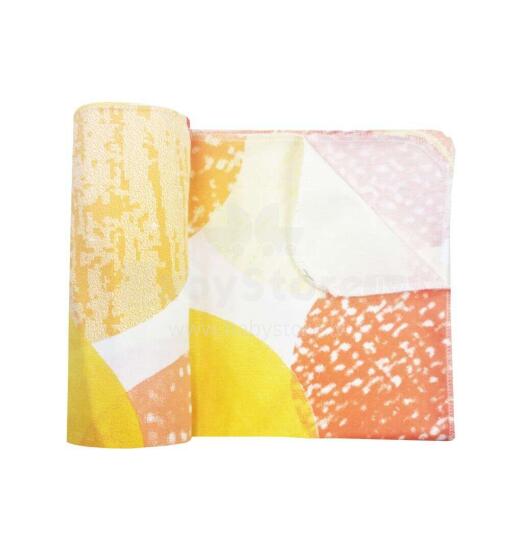 La bebe™ Cotton Nappy Art.153800 Yellow Storos sauskelnės 75х75 cm