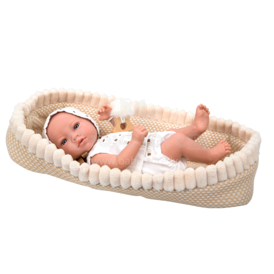 Arias Baby Doll Art.AR60680 Lėlė su ruda lovele, 38 cm