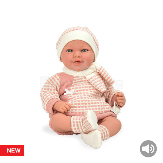 Arias Baby Doll Art.AR65349 Lėlė rožiniais drabužėliais, 45 cm