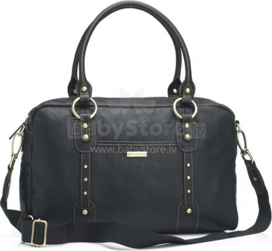 Storksak Elizabeth Leather Bag Art.141830 Black Māmiņu soma