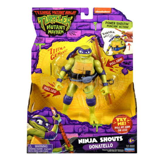 TMNT Ninja Shouts Donatello Art.83352 figūrėlė