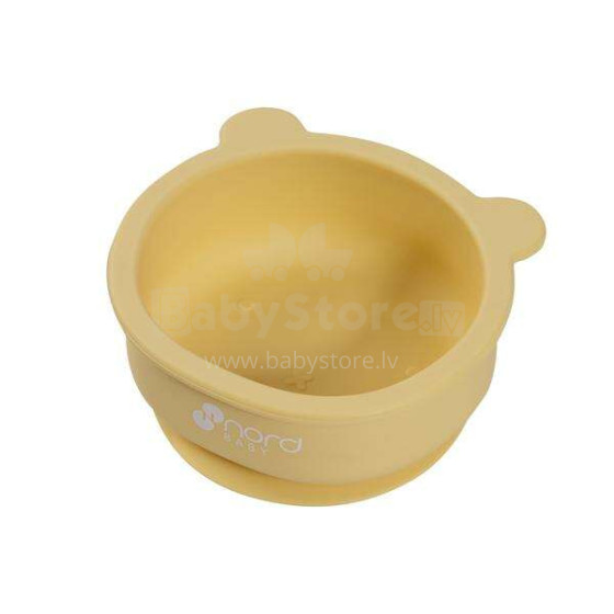 Nordbaby Silicone Mini Bowl Art.265775 Yellow Глубокая тарелочка на присоске