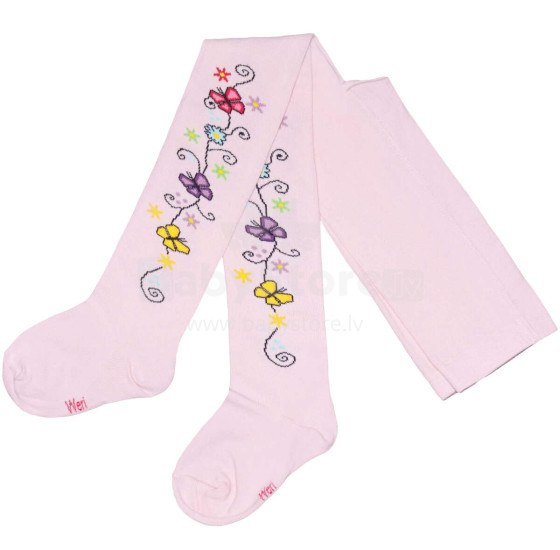 Weri Spezials Children's Tights Sprig Light Pink ART.WERI-0241 High quality children's cotton tights for gilrs
