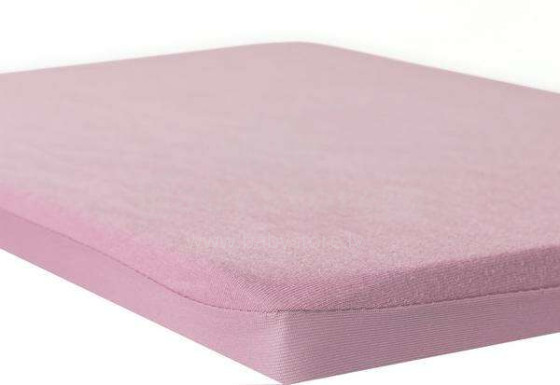 Nordbaby Sheet Protector Art.34831 Pink Водонепроницаемая хлопковая простынка с резинкой 120x60 см
