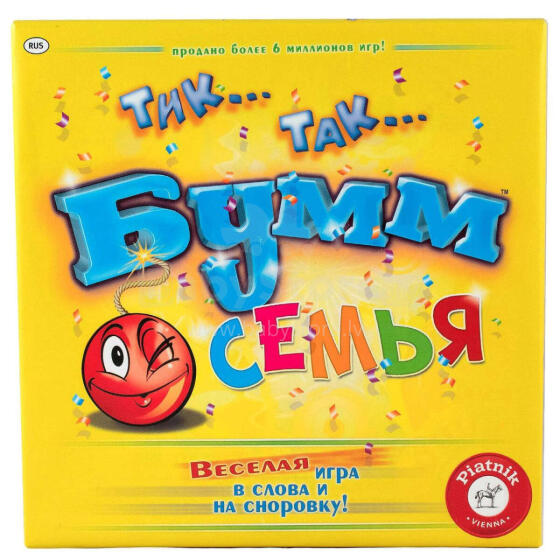 PIATNIK Žaidimas šeimai „Tik Tak Bumm“ (Rusų kalba)