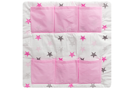 Ankras Stars Art.GWI000201 Pink Кармашек для мелочей на кроватку (60x60 см)