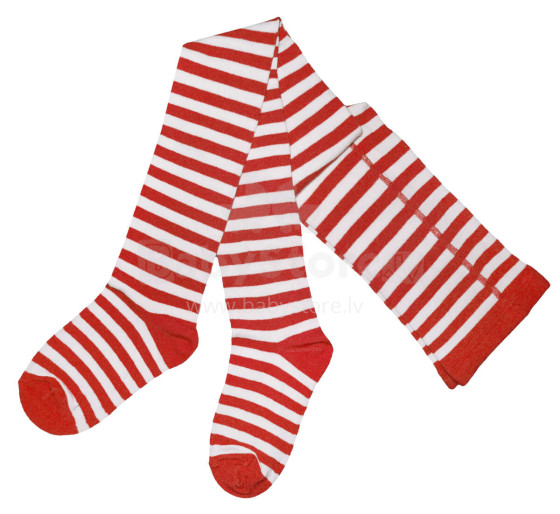 Weri Spezials Children's Tights Sweets Red and White ART.WERI-6543 High quality children's cotton tights for kids